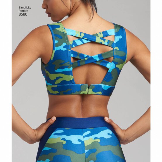 Simplicity Sports Bras Sewing Pattern 8560 image number 7
