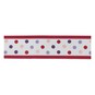 Purple and Red Polka Dot Satin Ribbon 25mm x 2.5m image number 2