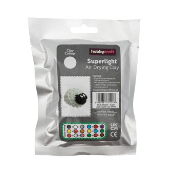 White Superlight Air Drying Clay 30g