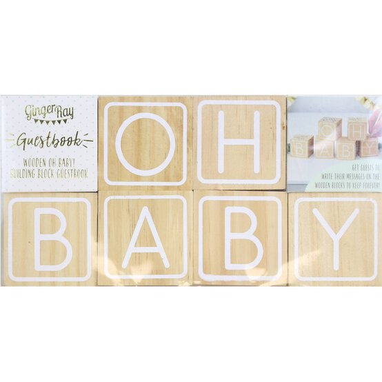 Ginger Ray Oh Baby Block Guest Book image number 3