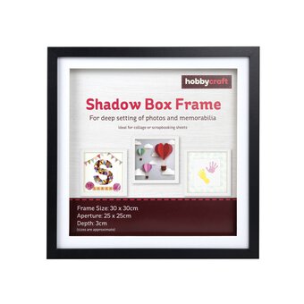 Black Shadow Box Frame 30cm x 30cm