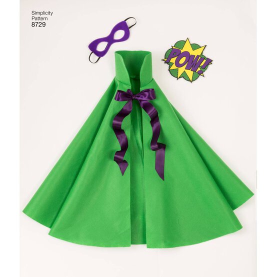 Simplicity Kids&rsquo; Cape Costume Sewing Pattern 8729 (S-L) image number 8