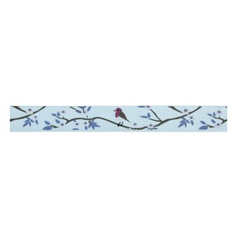 Blue Robin Cotton Ribbon 15mm x 5m