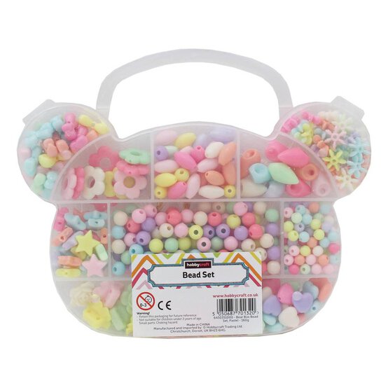 Pastel Bear Box Bead Set 160g image number 2