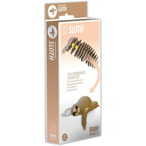 Eugy 3D Sloth Model image number 3