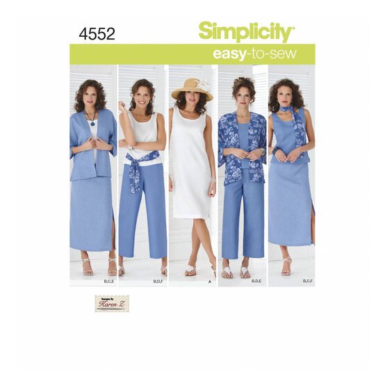 Simplicity Women&rsquo;s Separates Sewing Pattern 4552 (10-18) image number 1