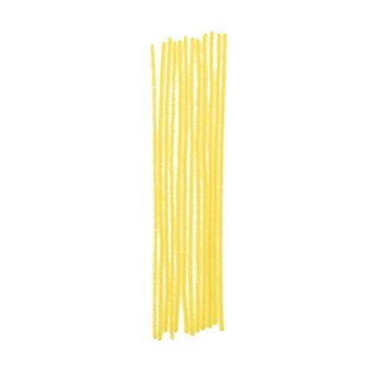 Yellow Pipe Cleaners 12 Pack