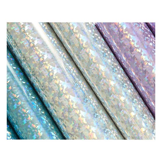 Cricut Sensei Holographic Crystal Permanent Vinyl 12 x 24 Inches 3 Pack image number 2