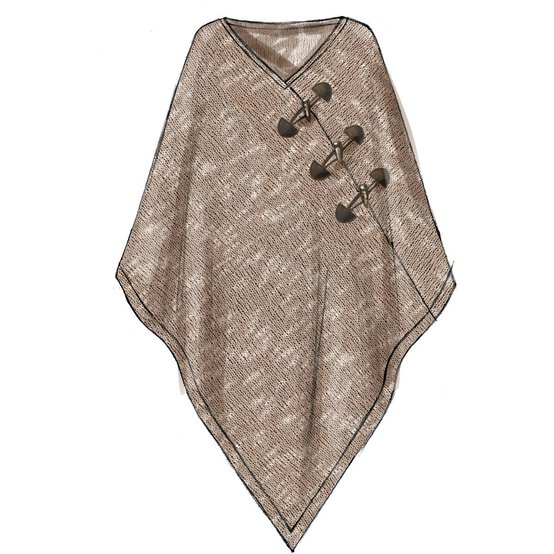 McCall&rsquo;s Poncho Sewing Pattern M7846 (L-XL) image number 5
