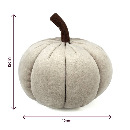 Grey Plush Pumpkin 12cm image number 4
