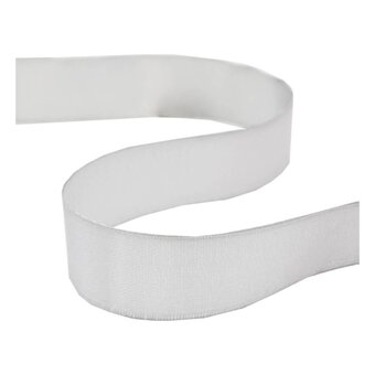 Light Silver Satin Ribbon 20mm x 15m