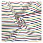 Multicolour Stripe Polycotton Fabric by the Metre image number 1