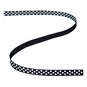 Black Grosgrain Polka Dot Ribbon 6mm x 5m image number 2