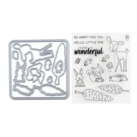 Gemini Wonderful Woodland Stamp and Die Set 28 Pieces image number 2