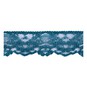 Petrol Blue 35mm Floral Nylon Lace Trim by the Metre image number 1