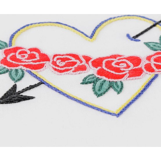 FREE PATTERN DMC Heart and Arrow Embroidery 0249 image number 5