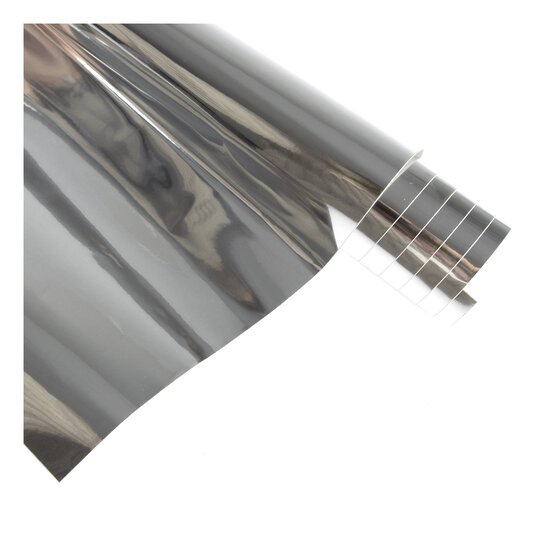 Metallic Silver Glossy Permanent Vinyl 12 x 48 Inches image number 3