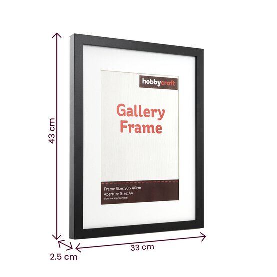 Black Gallery Frame 30cm x 40cm image number 4