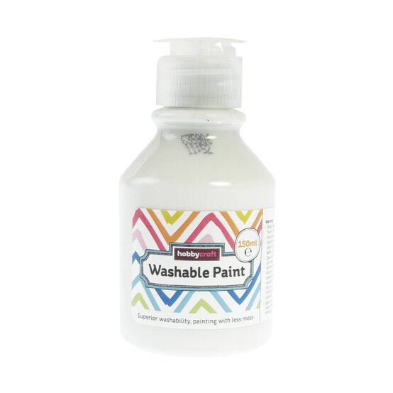 White Washable Paint 150ml image number 1