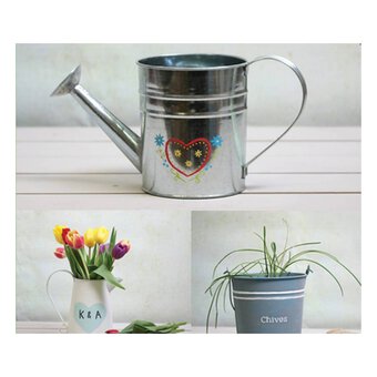 Decorate Your Own Medium Metal Bucket 18cm x 14cm x 17cm