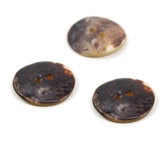 Hemline Natural Shell Mother of Pearl Button 3 Pack