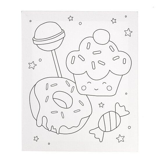 Cake Colour-in Canvas image number 2