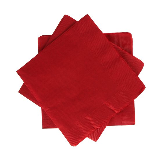 Classic Red Napkins 20 Pack image number 1