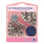 Hemline Silver Yacht and Caravan Snaps 15mm 10 Pack image number 1