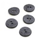 Hemline Black Shell Mother of Pearl Button 5 Pack image number 1