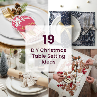 19 DIY Christmas Table Setting Ideas
