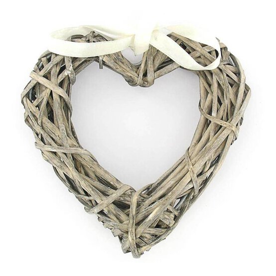 Wicker Heart Wreath 15cm x 15cm image number 1
