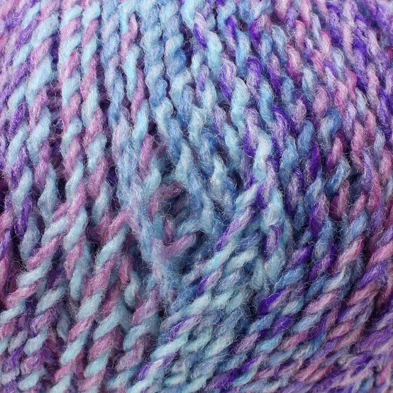 James C Brett Violet and Blue Marble Chunky Yarn 200g image number 2