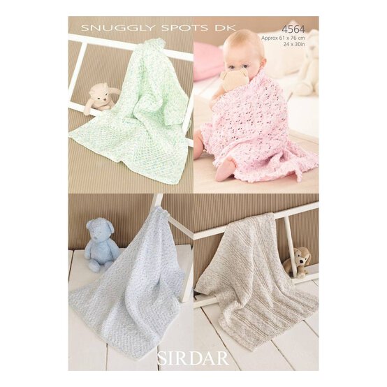 Sirdar Snuggly Spots DK Blanket Digital Pattern 4564 image number 1