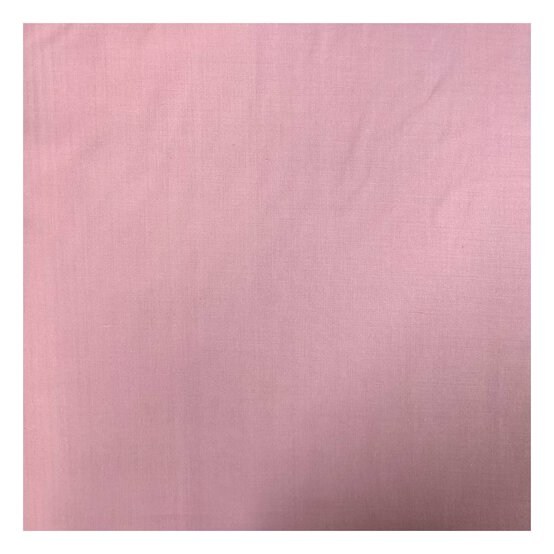 Pale Pink Polycotton Fabric by the Metre image number 2
