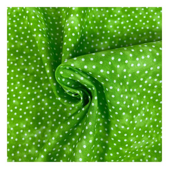 Limeade Spotty Cotton Textured Blender Fabric by the Metre image number 1