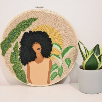 How to Make a Punch Needle Portrait