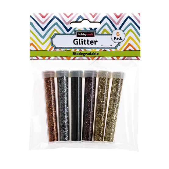 Metallic Biodegradable Glitter Tubes 6g 6 Pack image number 5