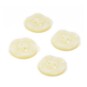 Hemline Cream Basic Scalloped Edge Button 4 Pack image number 1