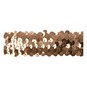 Gold 20mm Sequin Stretch Trim by the Metre image number 1