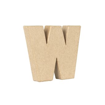 Lowercase Mini Mache Letter W