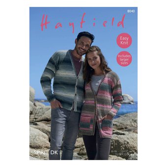 Hayfield Spirit DK Cardigans Pattern 8040
