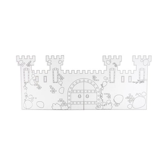 Colour-In Cardboard Tabletop Castle 103cm image number 2