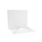 White Scalloped Cards  6 x 6 Inches 25 Pack image number 1