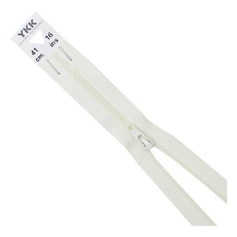 YKK Ivory Dress and Skirt Zip 41cm