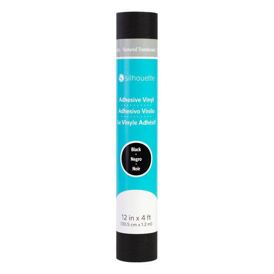 Silhouette Black Textured Translucent Vinyl 12 x 48 Inches image number 1