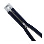 YKK Medium Weight Silver Elements Zip 66cm Navy Blue image number 1