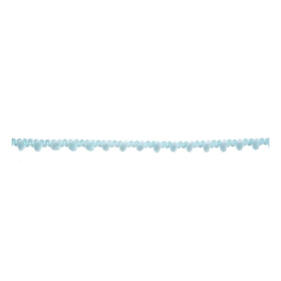 Light Blue 7mm Pom Pom Trim by the Metre image number 2