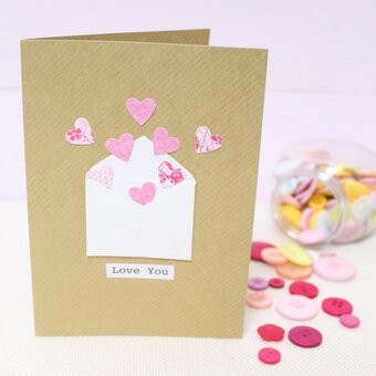 How to Make a Heart Confetti Card