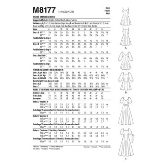 McCall&rsquo;s Ashley Dress Sewing Pattern M8177 (6-14)