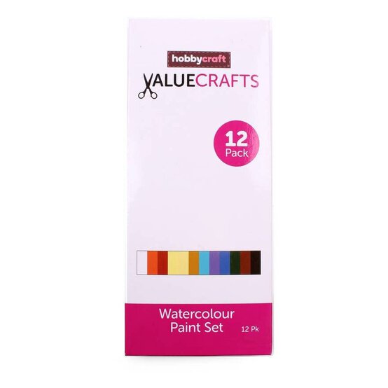 Watercolour Paint Set 12ml 12 Pack image number 2